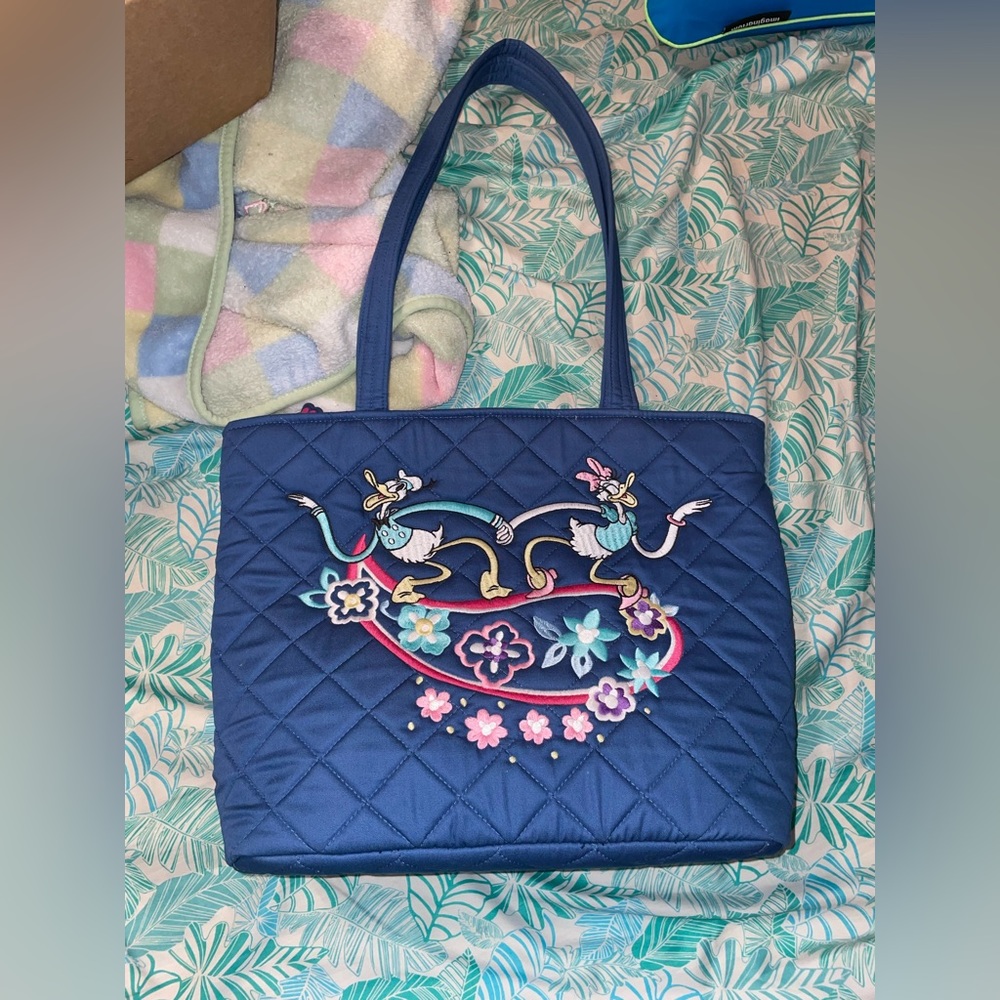 SOLD Disney Vera Bradley small vera tote - Picture 1 of 5